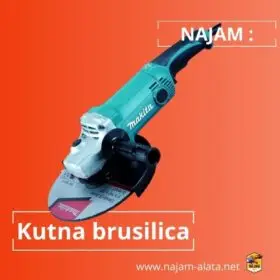Najam velike kutne brusilice Makita 230mm fleksa za beton