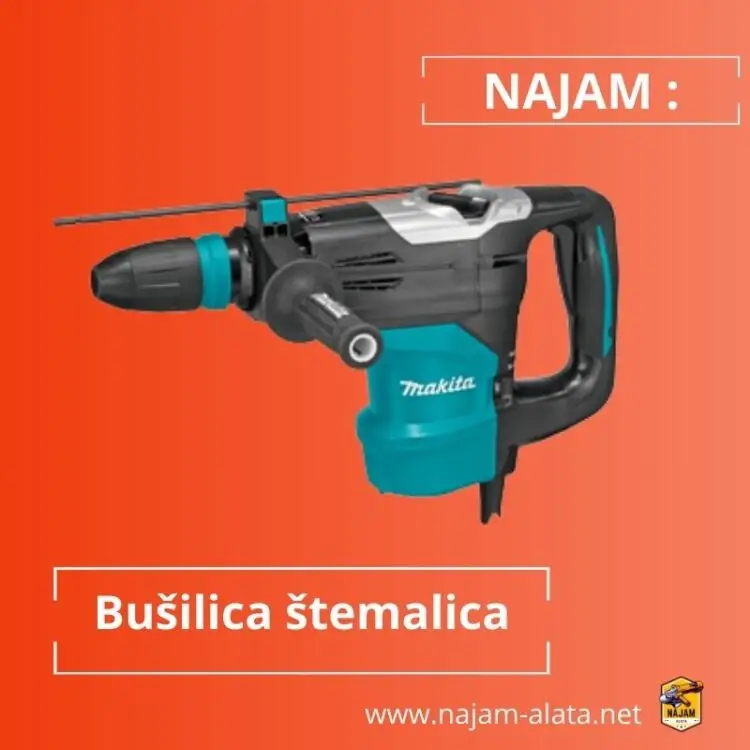 Najam velika SDS MAX štemalica bušilica Makita za beton