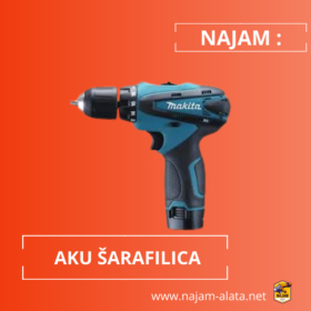 Najam aku bušilice i odvijača Makita DF330D za namještaj