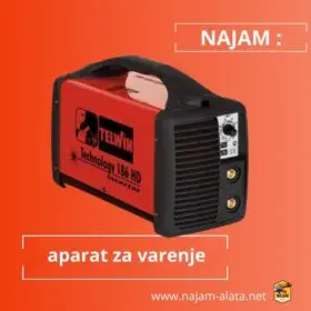 Najam malog aparata za varenje Telwin u kovčegu